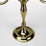 Vintage 3-light gold metal chandelier