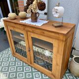 Raw wood display case