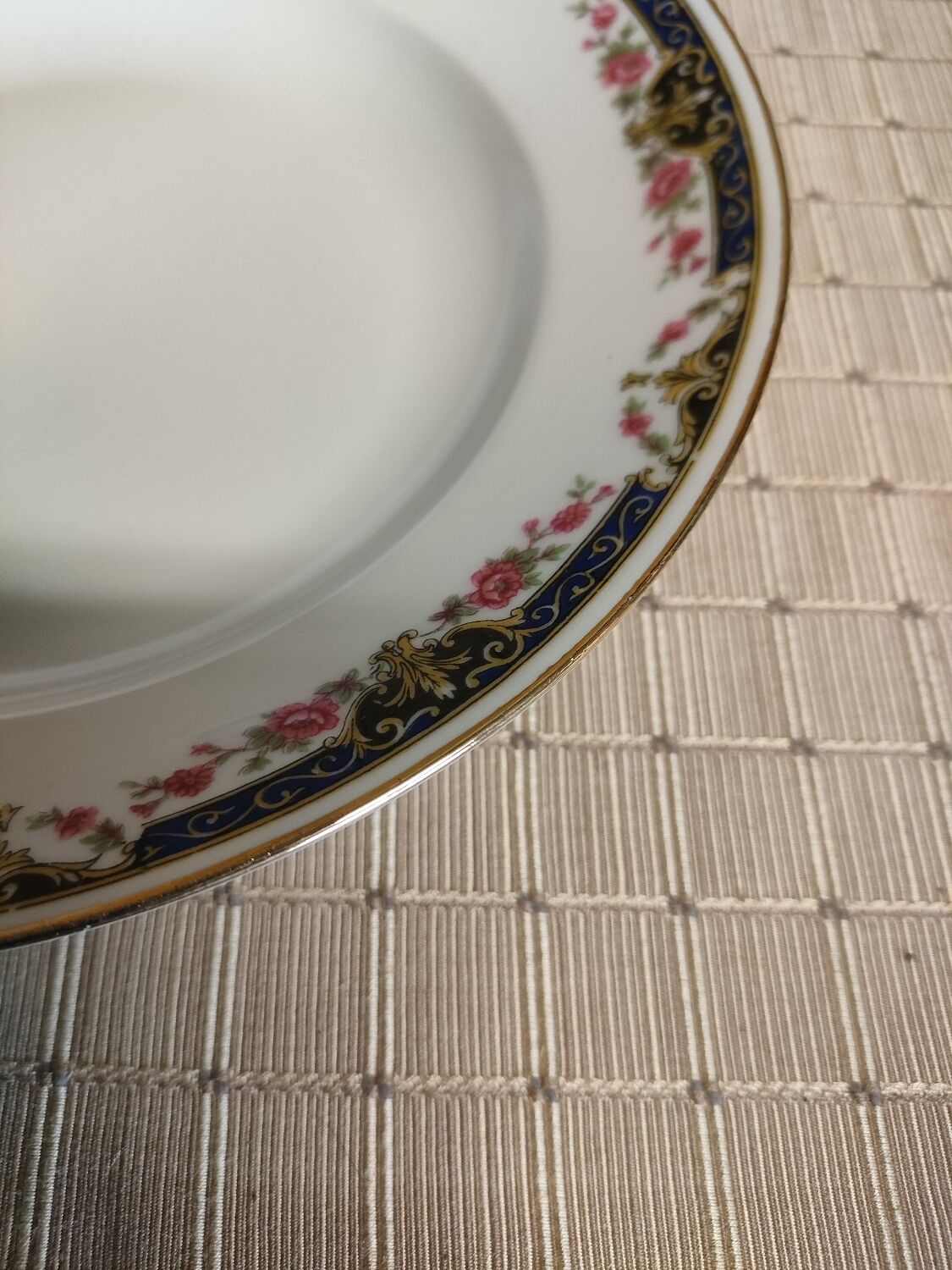 6 hollow plates old Limoges porcelain