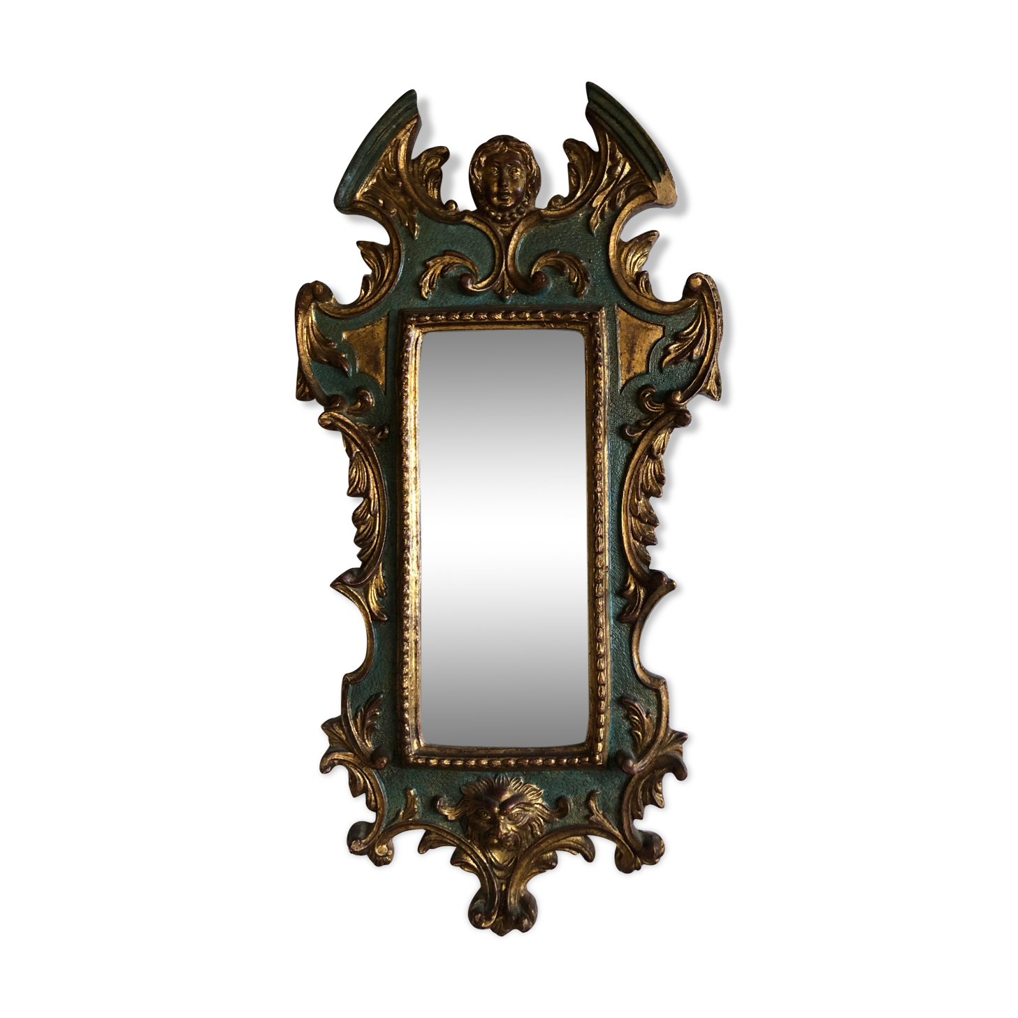 Italian Baroque Mirror 62 X 33 cm