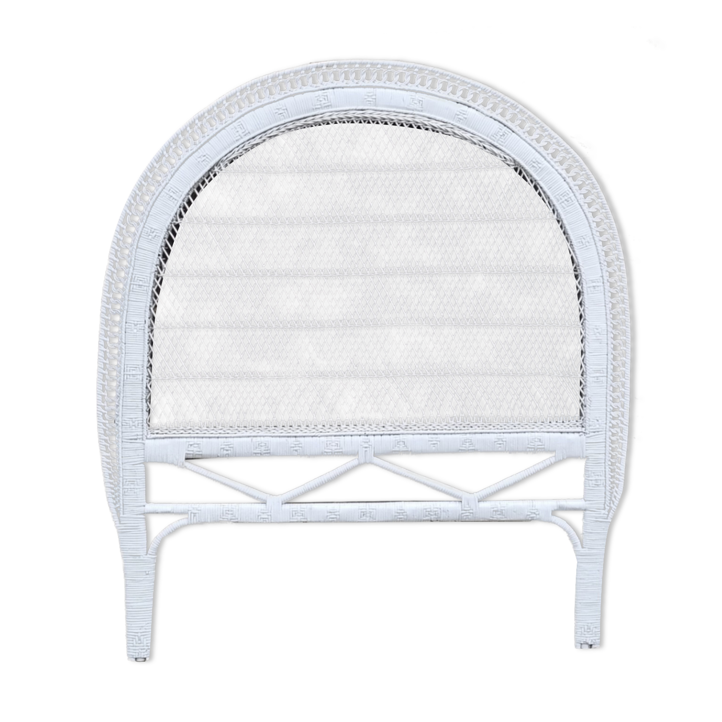Headboard in bamboo, rattan and wicker