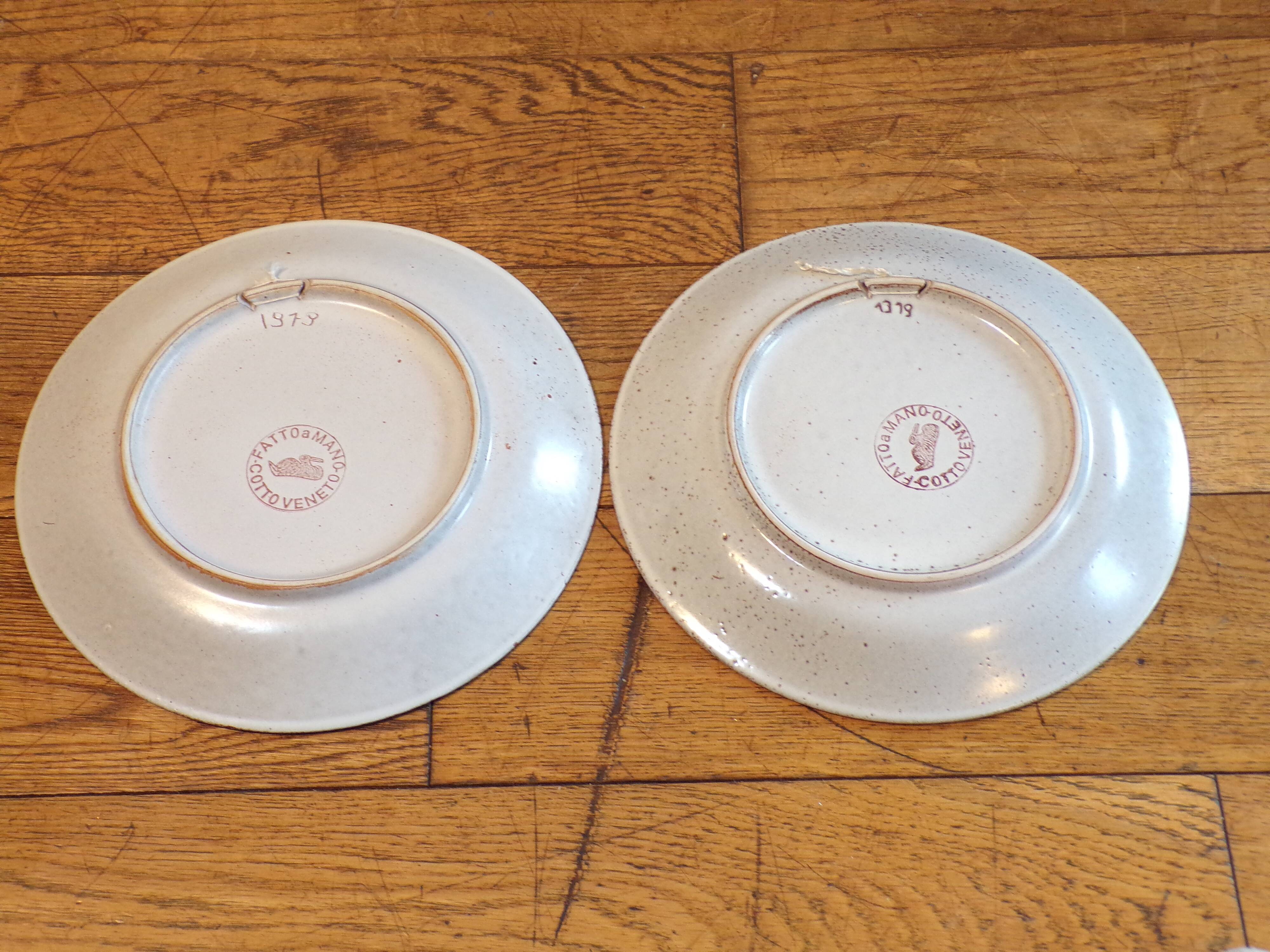 2 Cottoveneto plates with fish
