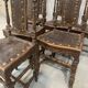 6 chaises de style Renaissance en chêne, XXème siècle