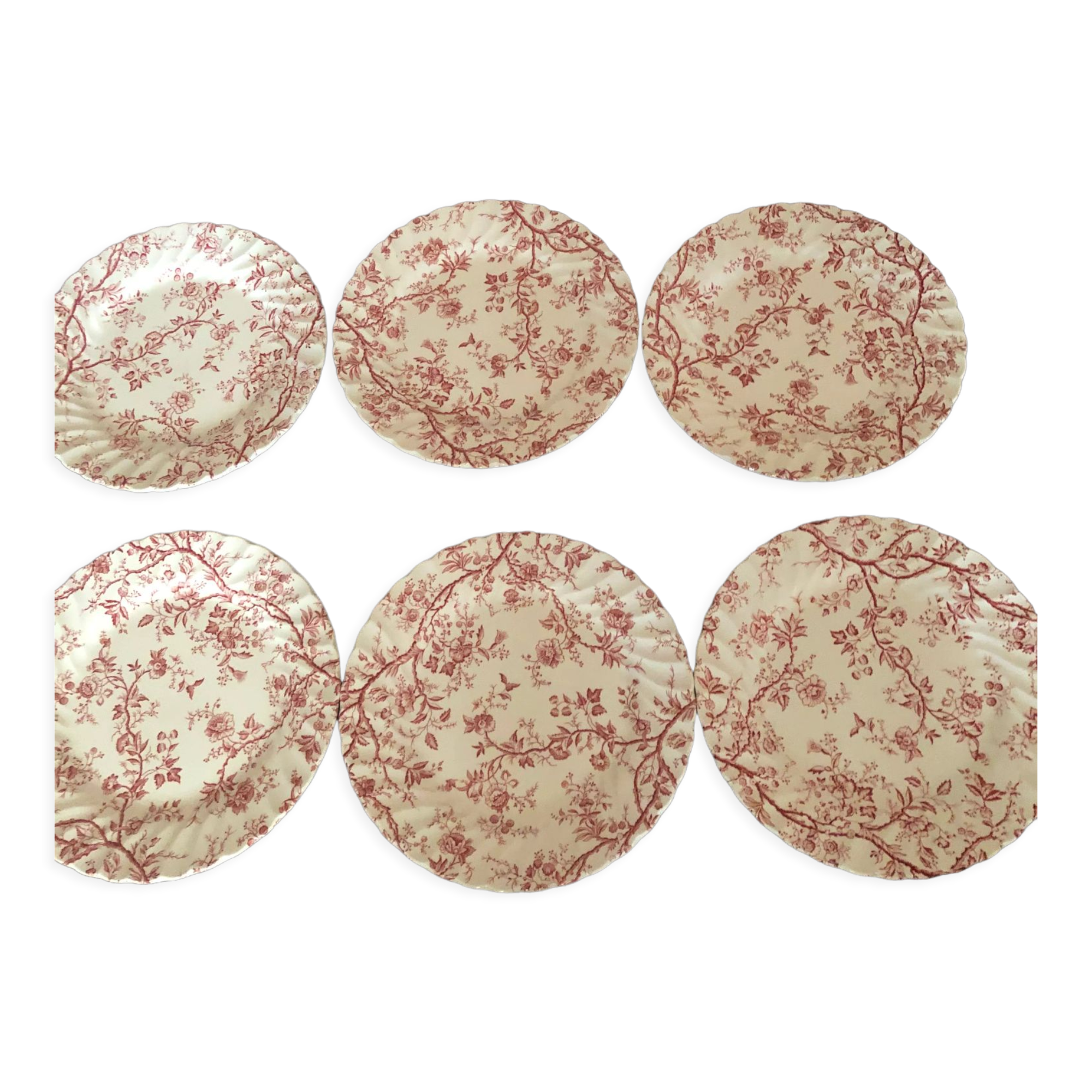 Old bradbury, johnson & bros london porcelain dessert plates