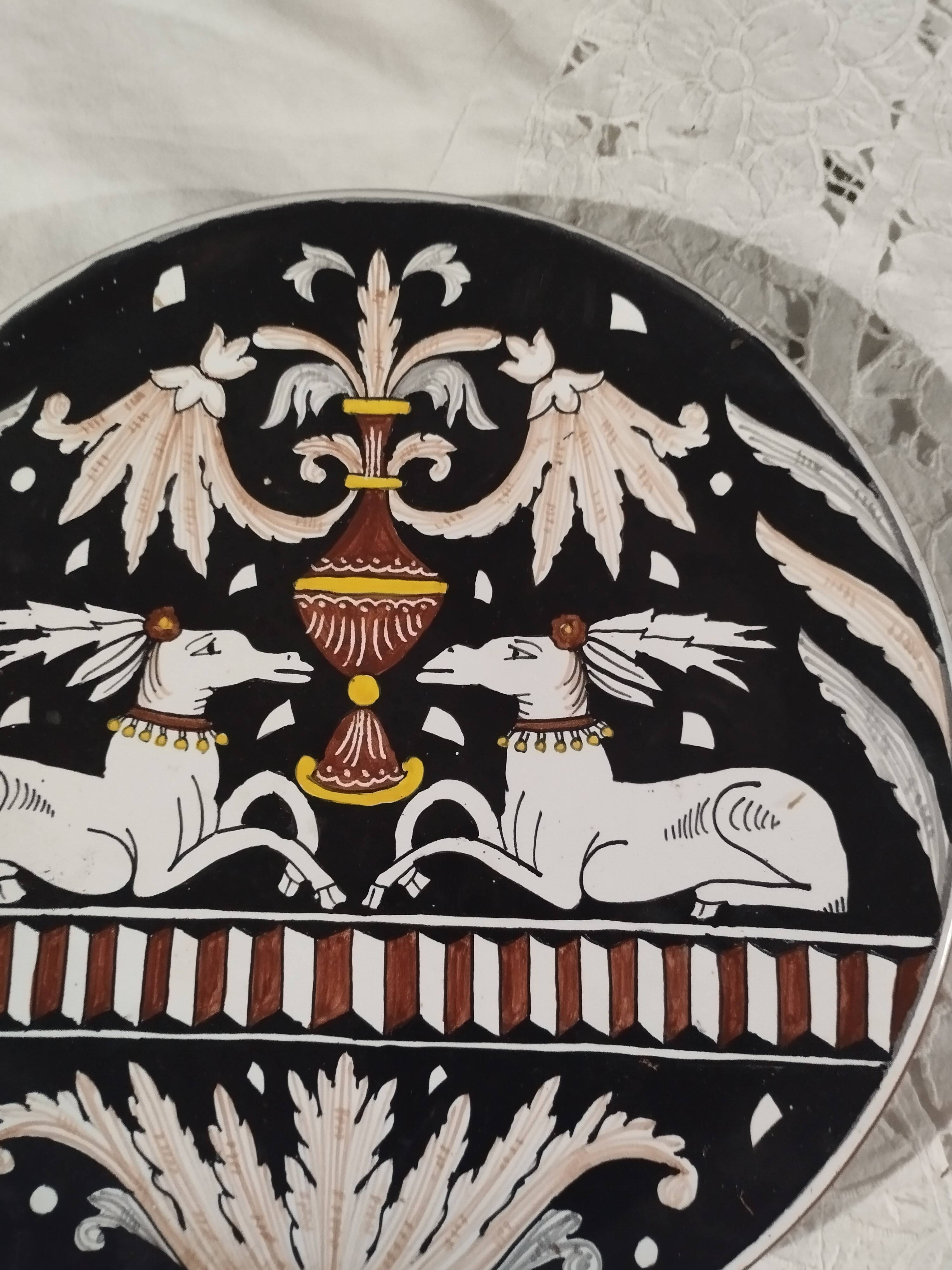 Italian ceramic decorative plate