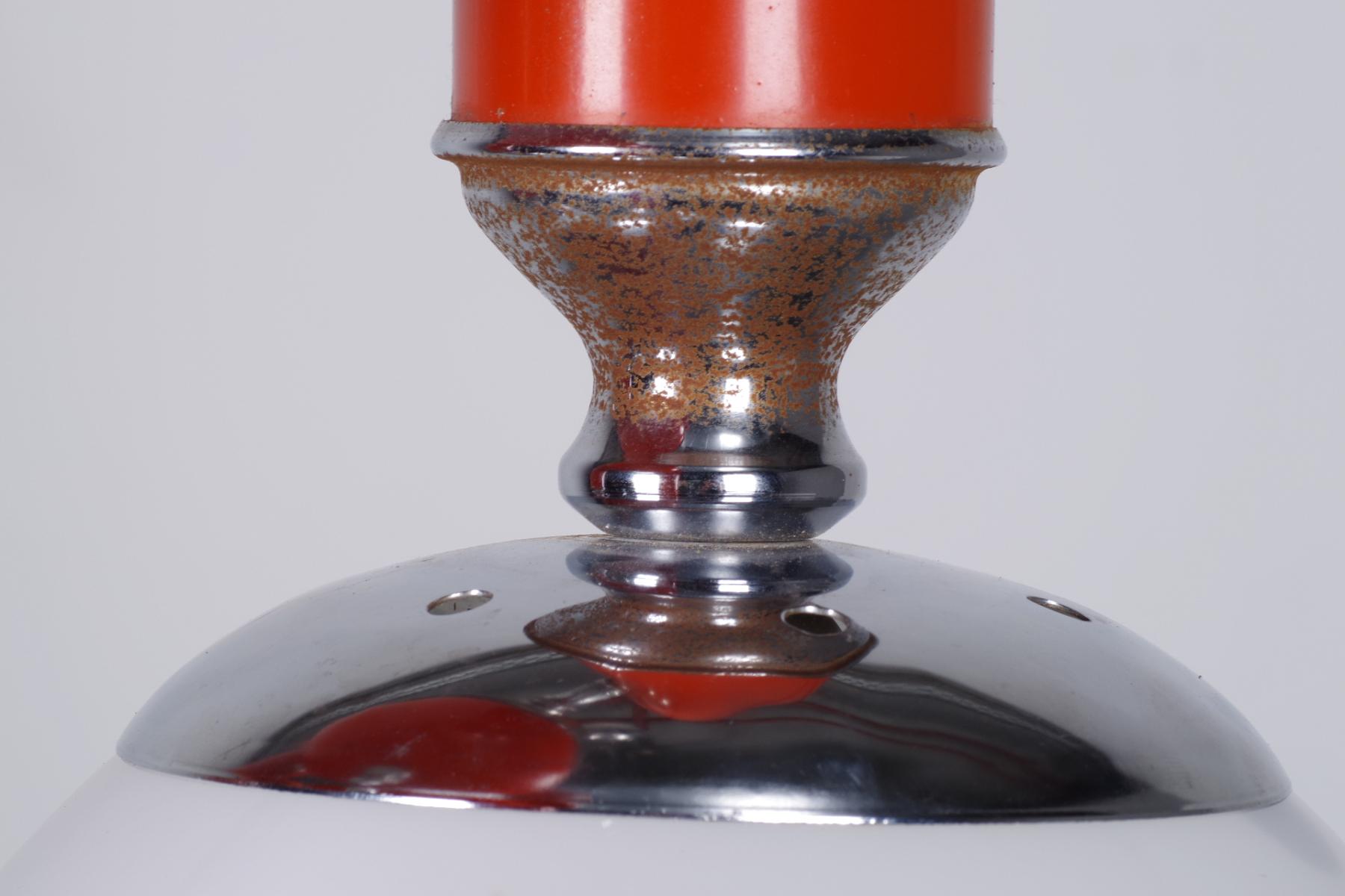Lustre mid-century rouge Italie