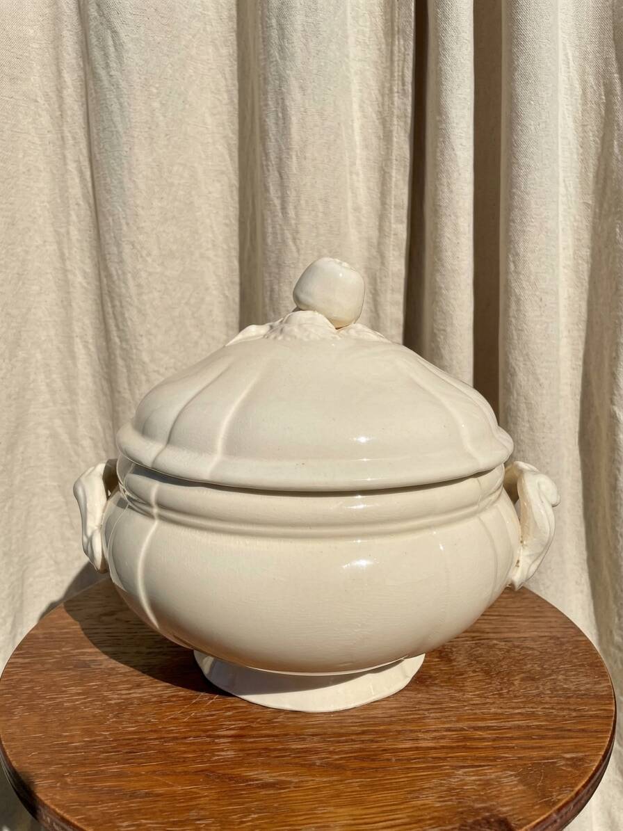 Vintage Sarreguemines soup tureen