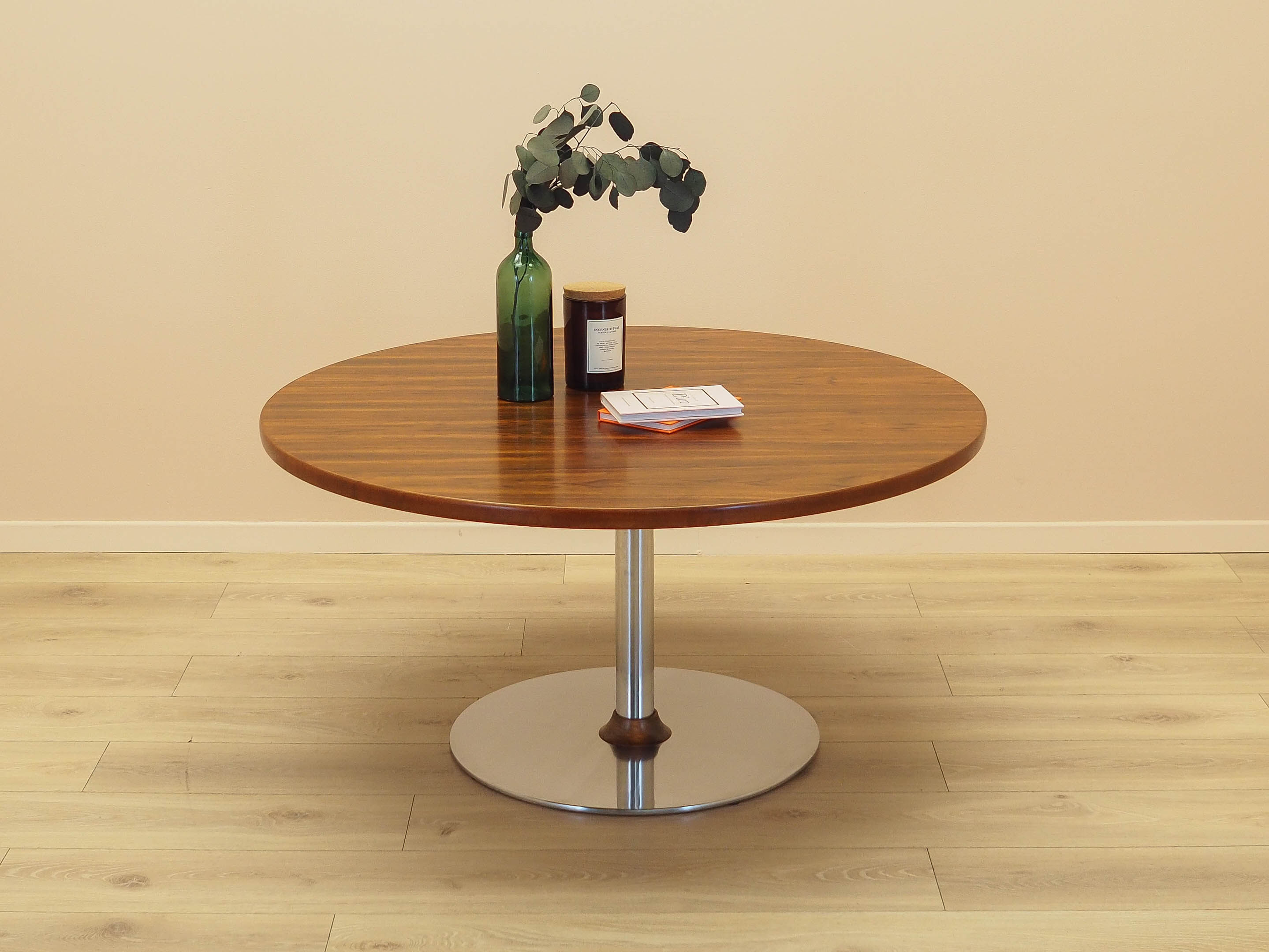 Round rosewood coffee table, Danish design, 1970s, made in Denmark