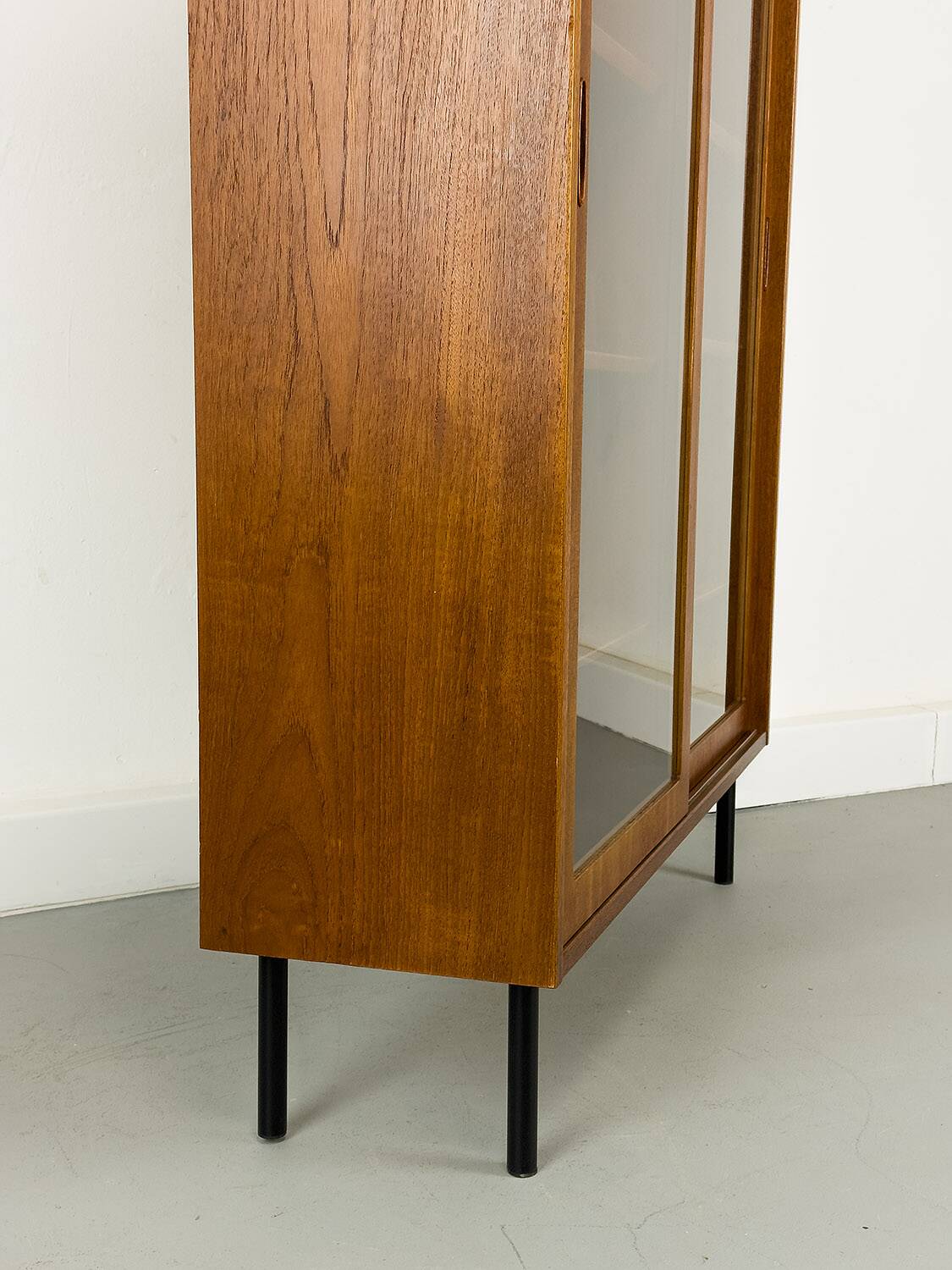 Danish Teak Cabinet with Glass Doors by Carlo Jensen for Hundevad & Co, 1960s