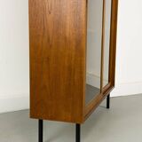 Danish Teak Cabinet with Glass Doors by Carlo Jensen for Hundevad & Co, 1960s