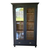 Black display cabinet
