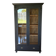 Black display cabinet