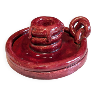 Earthenware candlestick