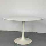 Mid-Century Space Age Tulip Dining Table in White by Arkana, 1960s