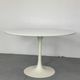 Table à manger tulipe blanche de style Space Age du milieu du siècle par Arkana, années 1960
