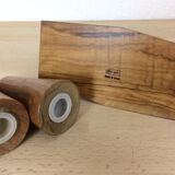 Servant salt and pepper in olive wood