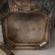 Silver metal candy sugar bowl lutetia france old