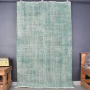 Tapis de couloir vintage turquoise sku1354