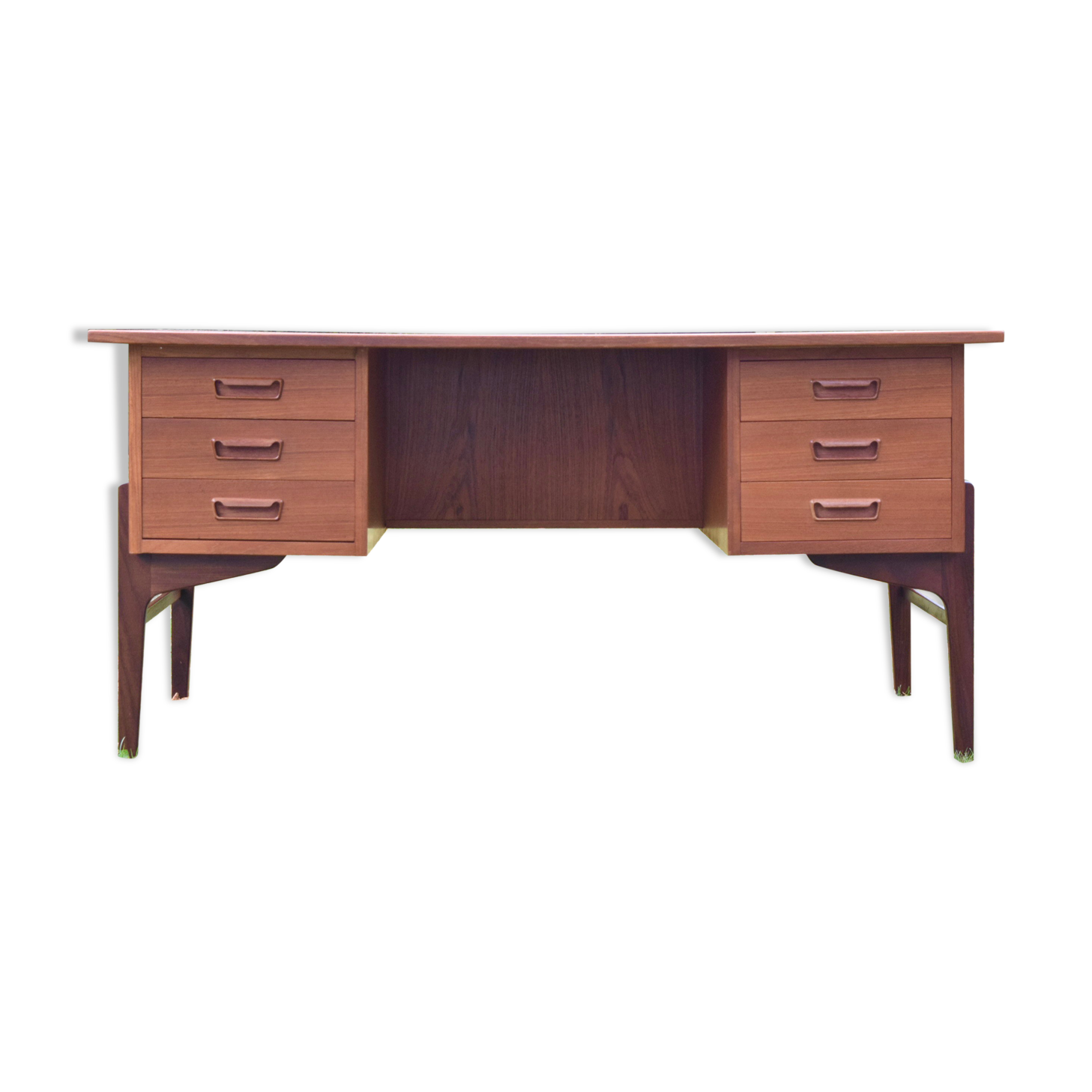 Mid-century Danish executive teak desk, 1960s