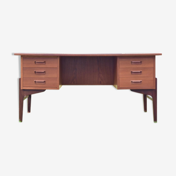 Mid-century Danish executive teak desk, 1960s