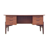 Bureau de direction danois en teck du milieu du siècle, années 1960