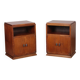 Pair of wooden bedside tables, French work from the 1940s.