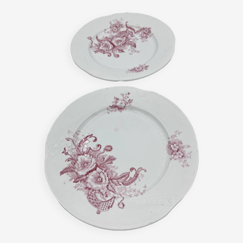 Lot de 2 assiettes de Nimy