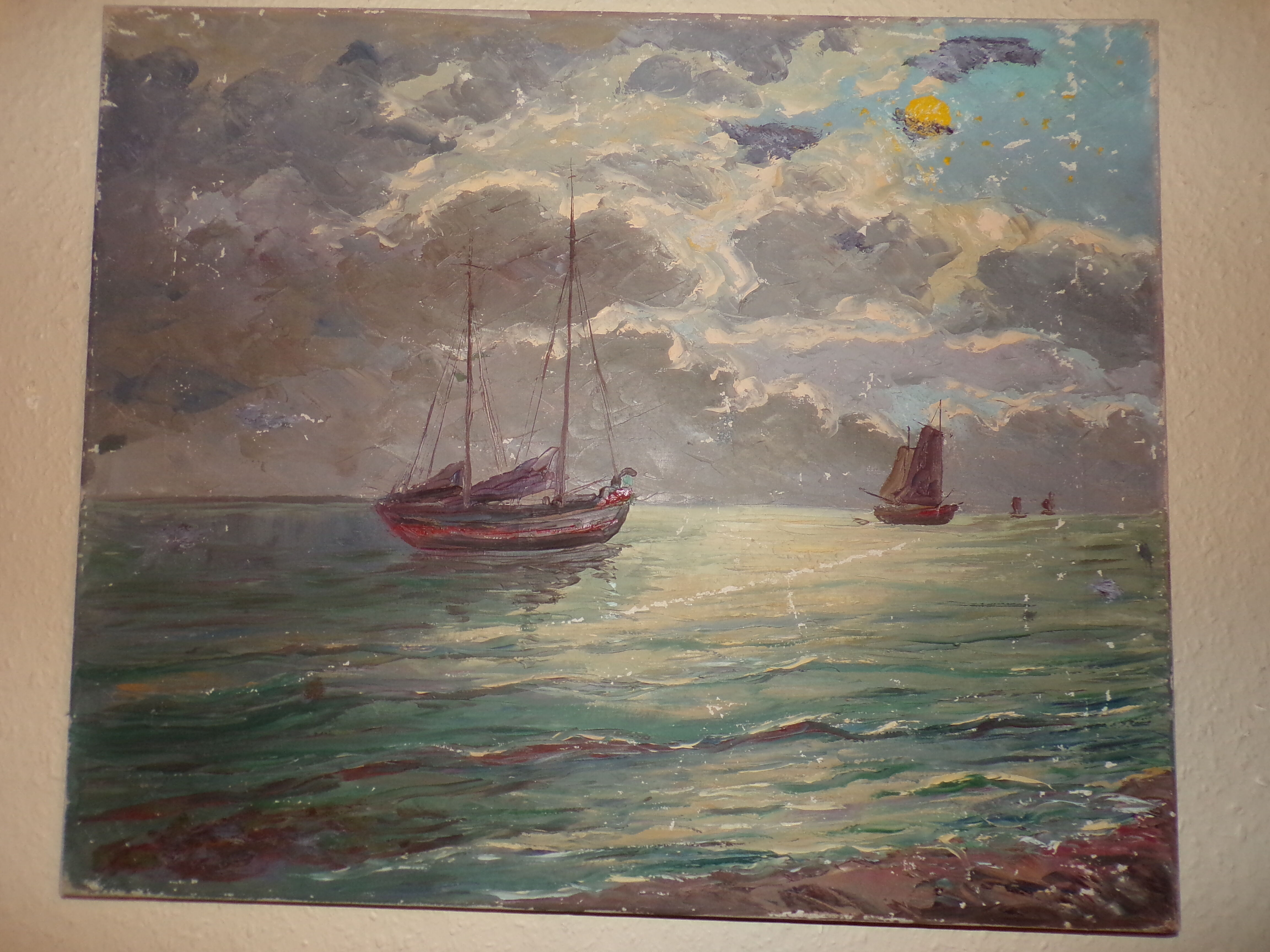 Oil on canva, marine decor