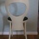 Chaise baumann mouette blanche skaï noir