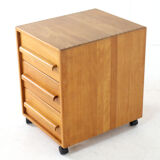 Danish chest of drawers - on wheels - mid century modern design