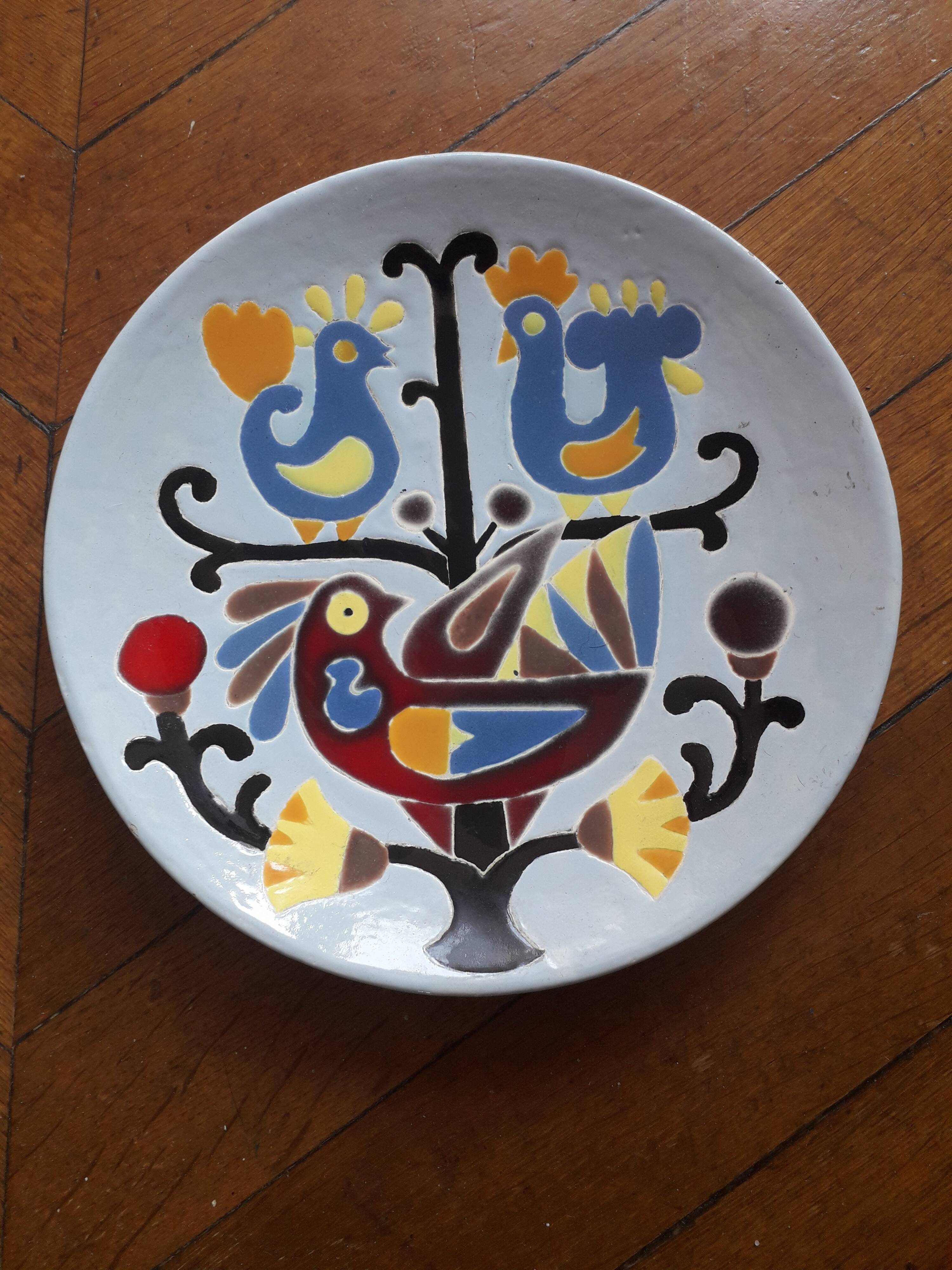 Vintage Vallauris plate