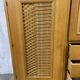 Vintage wood/wicker cabinet