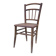 Chair with a slatted backrest and caned seat.