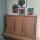 High sideboard by Gérard Guermonprez dating from the 1950s in blond oak