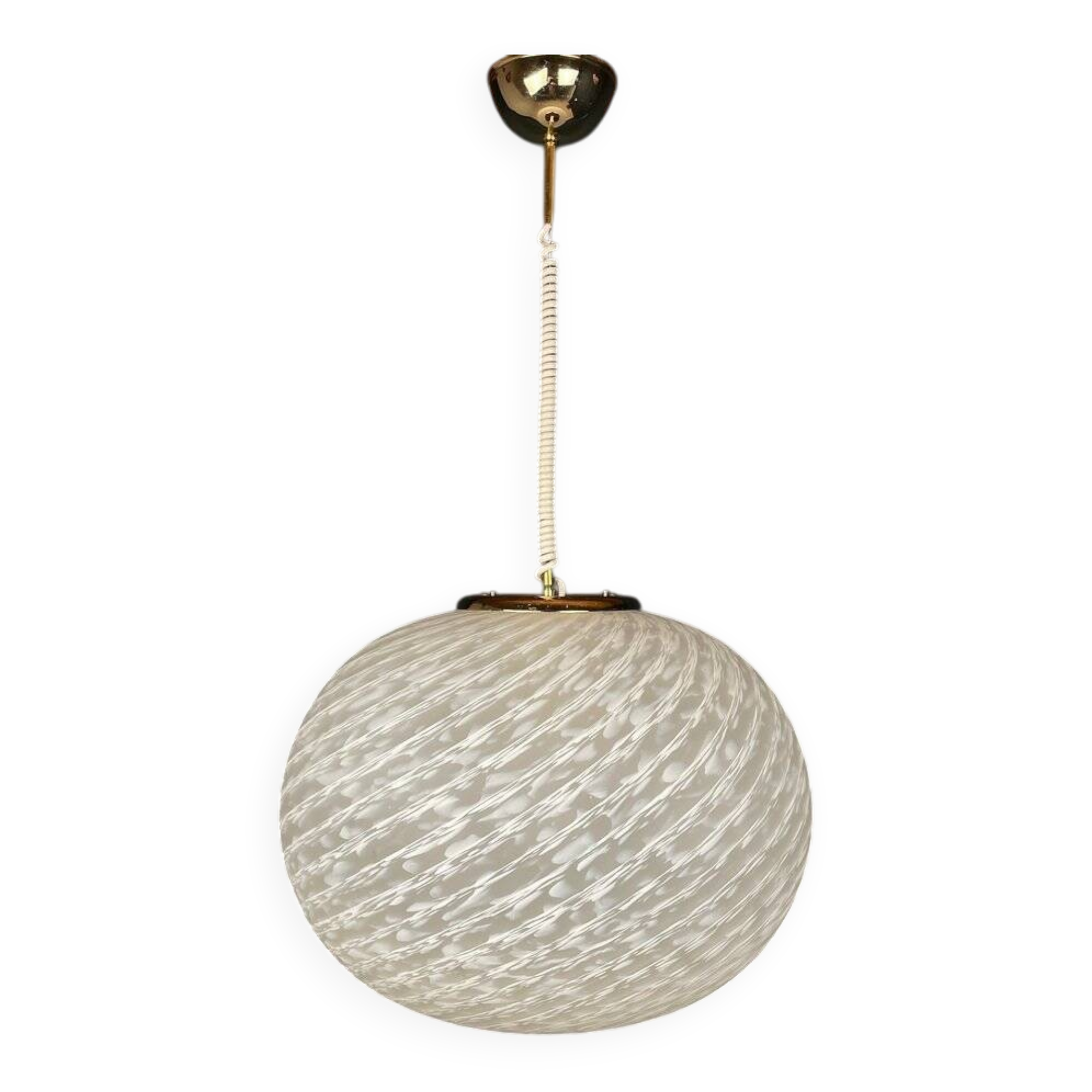 Suspension en verre Murano tourbillonnant de Vetri Murano, Italie, années 1970