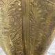 Antique repoussé brass umbrella stand