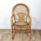 Rattan armchair 60'