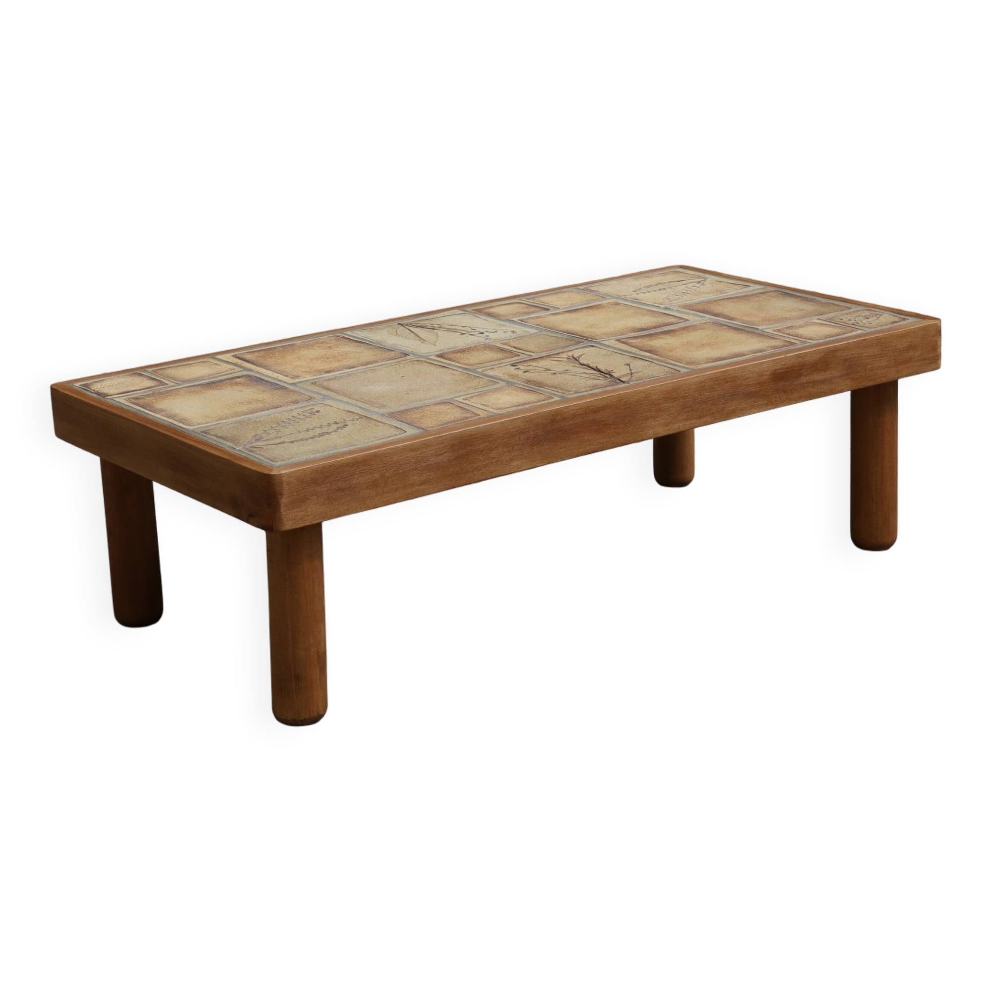 Table basse en céramique, Vallauris, France, 1970's
