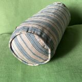 Striped linen cushion