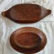 2 plats en bois de coco