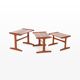 Tables gigognes de Skovmand & Andersen, années 1960, lot de 3