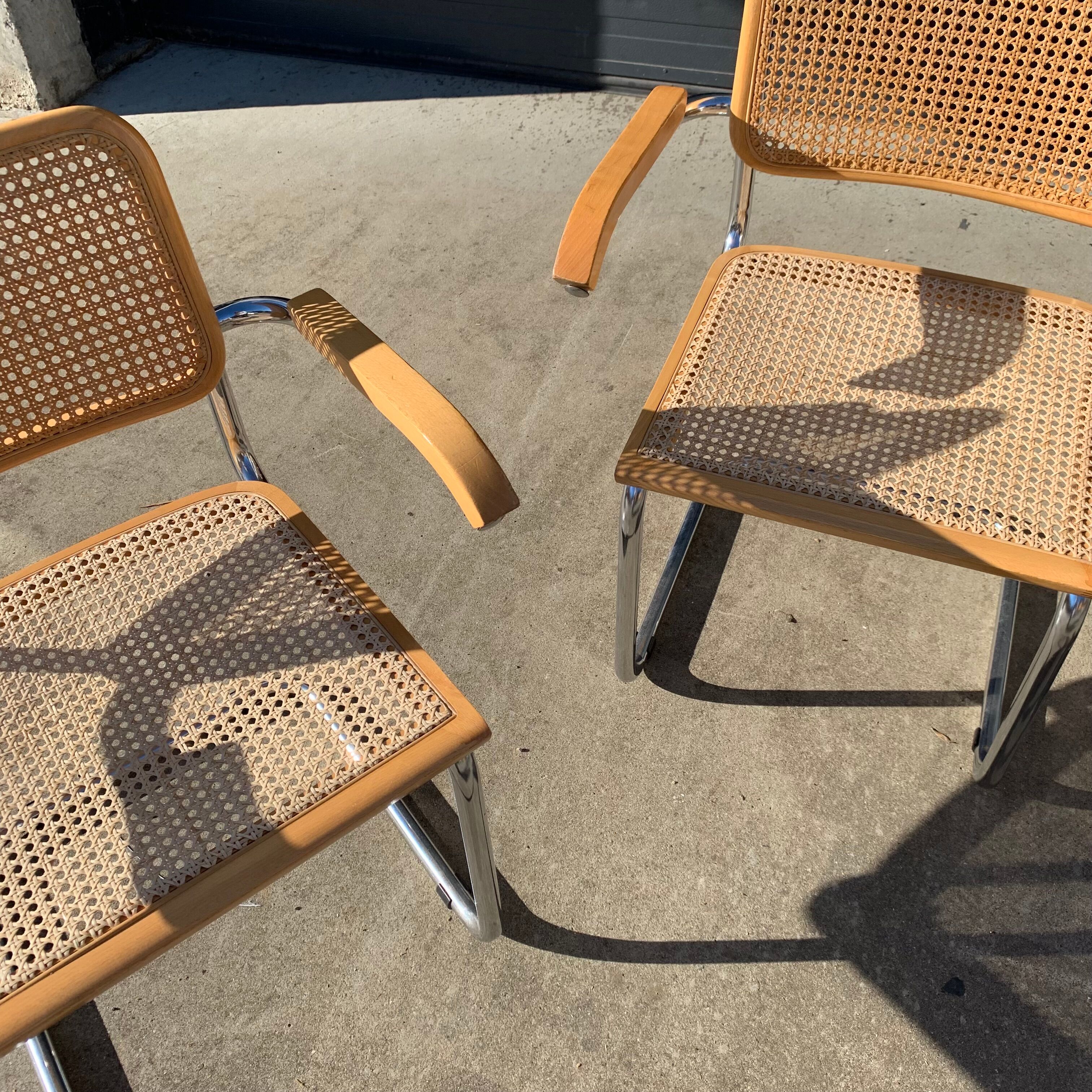Série de 6 fauteuils B64 de Marcel Breuer
