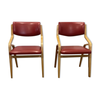Paire de chaises lounge Mojmir Pozar