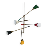 Lustre Spoutnik dans le style de Stilnovo, années 50.