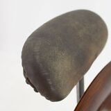 1920s Restored Rare Swivel Barber Beech Chair, Czechoslovakia