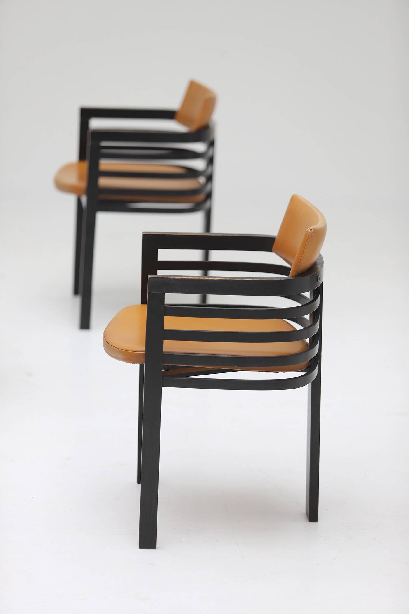 6 chaises de salle à manger par Jean Batenburg pour MI années 1970