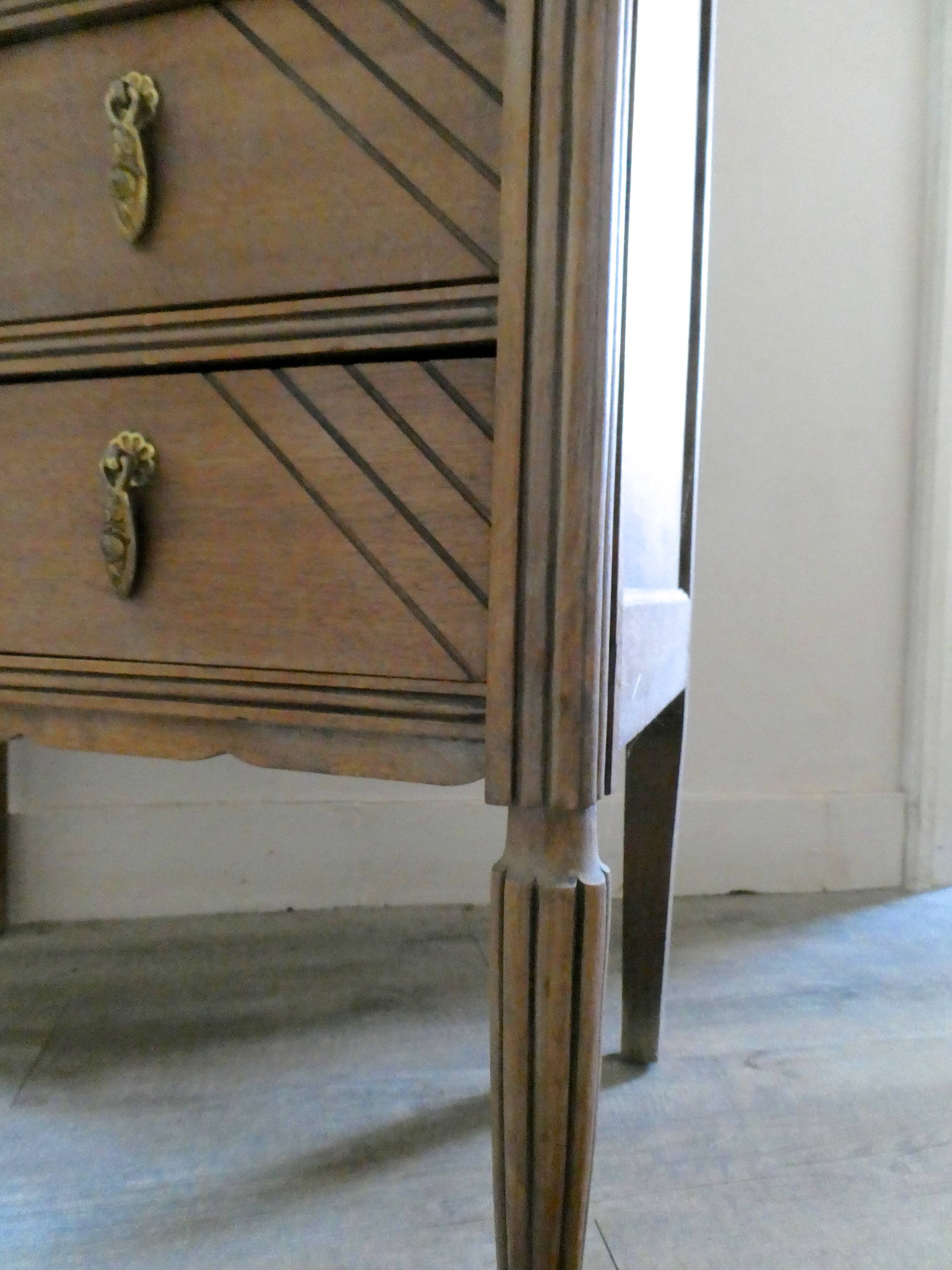 5-drawer art deco chiffonnier, from the 1930s