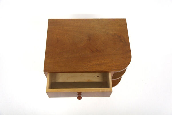 Table de chevet en acajou, Swedish Modern, Suède, 1940