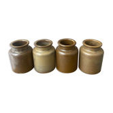 Set of 4 stoneware pots