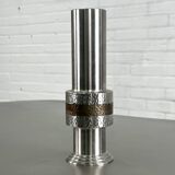 Modern steel brutalist vase from BMF
